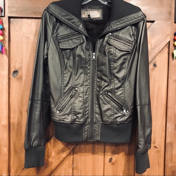 Ci Sono Jackets & Blazers - Vegan Leather Jacket